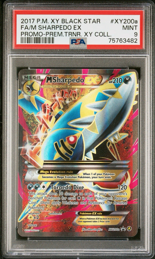2017 Pokémon XY Promo Mega Sharpedo EX #XY200a PSA Mint 9
